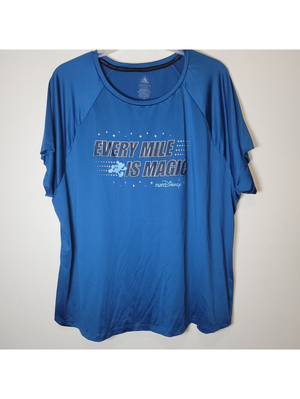 Disney runDisney 'Every Mile is Magic' Performance T-Shirt Blue 3X Adult Plus